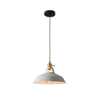 Retro Chic Metal Pendant Lamp for a Warm Glow