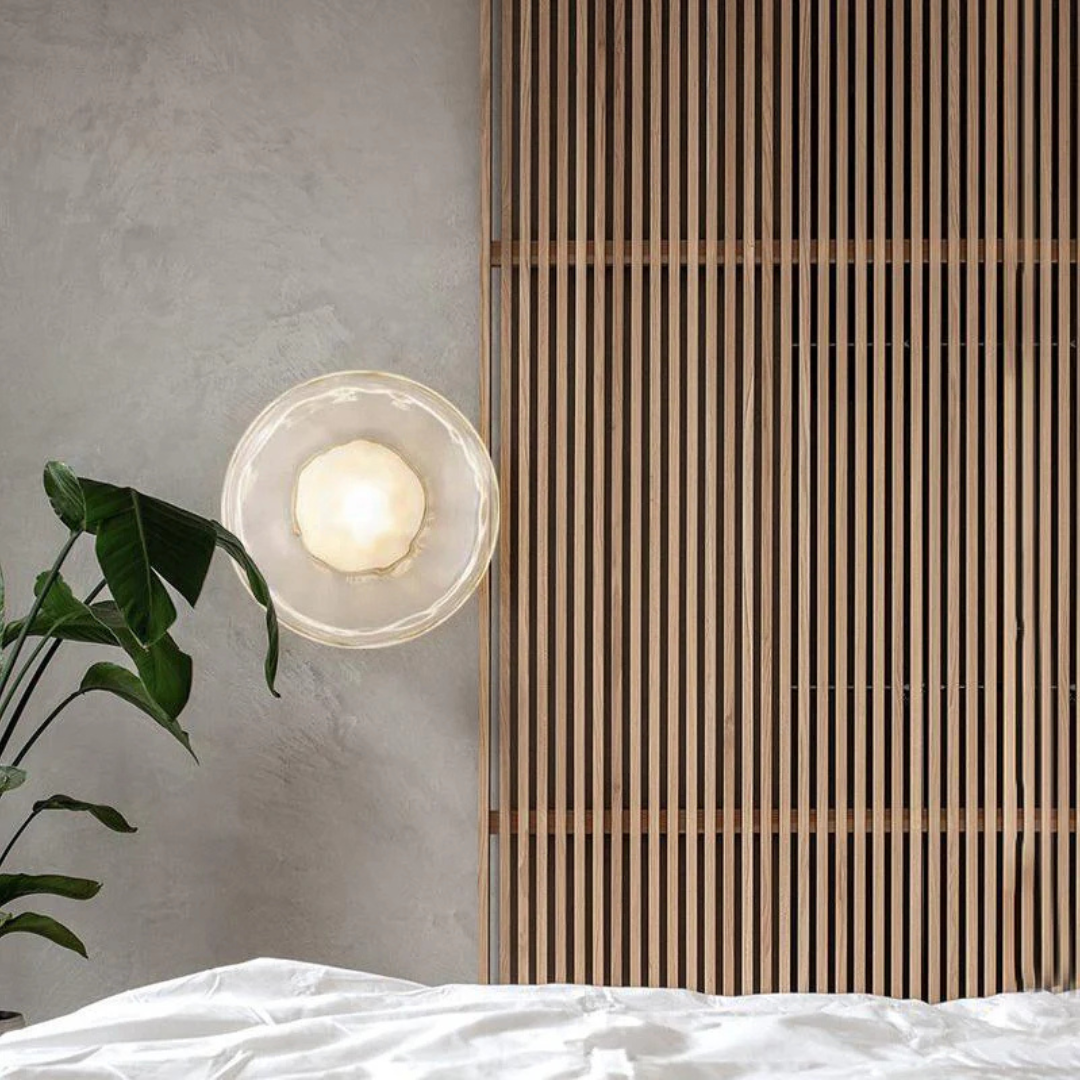 Elegant Glass Panel Wall Light