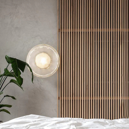 Elegant Glass Panel Wall Light