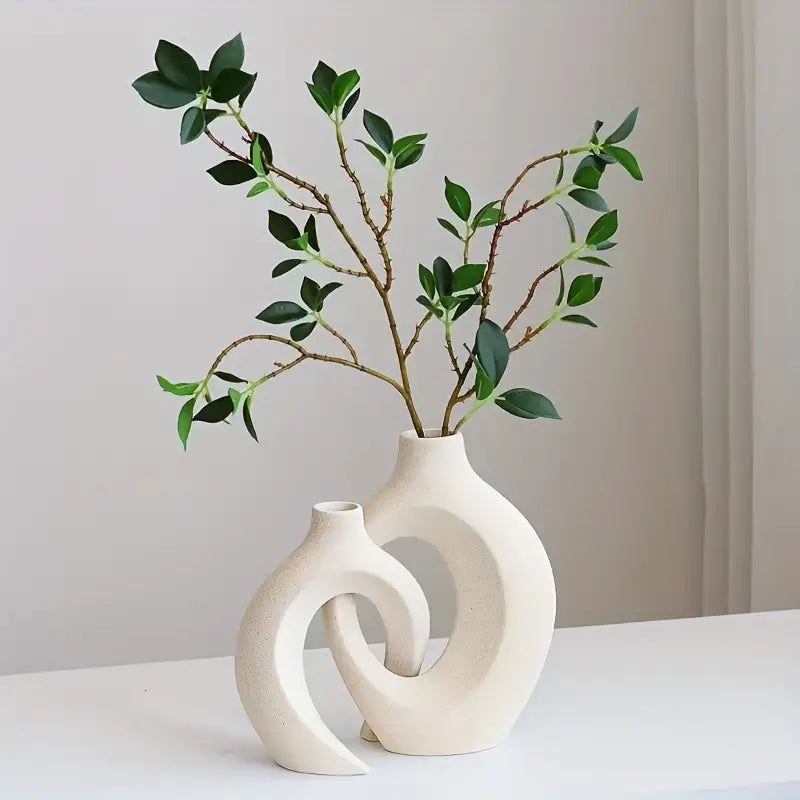 Simple White Ceramic Vase