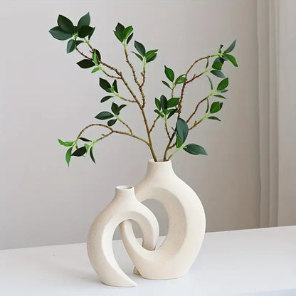 Simple White Ceramic Vase
