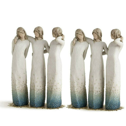 Decorative Hand Painted Figurine By My Side