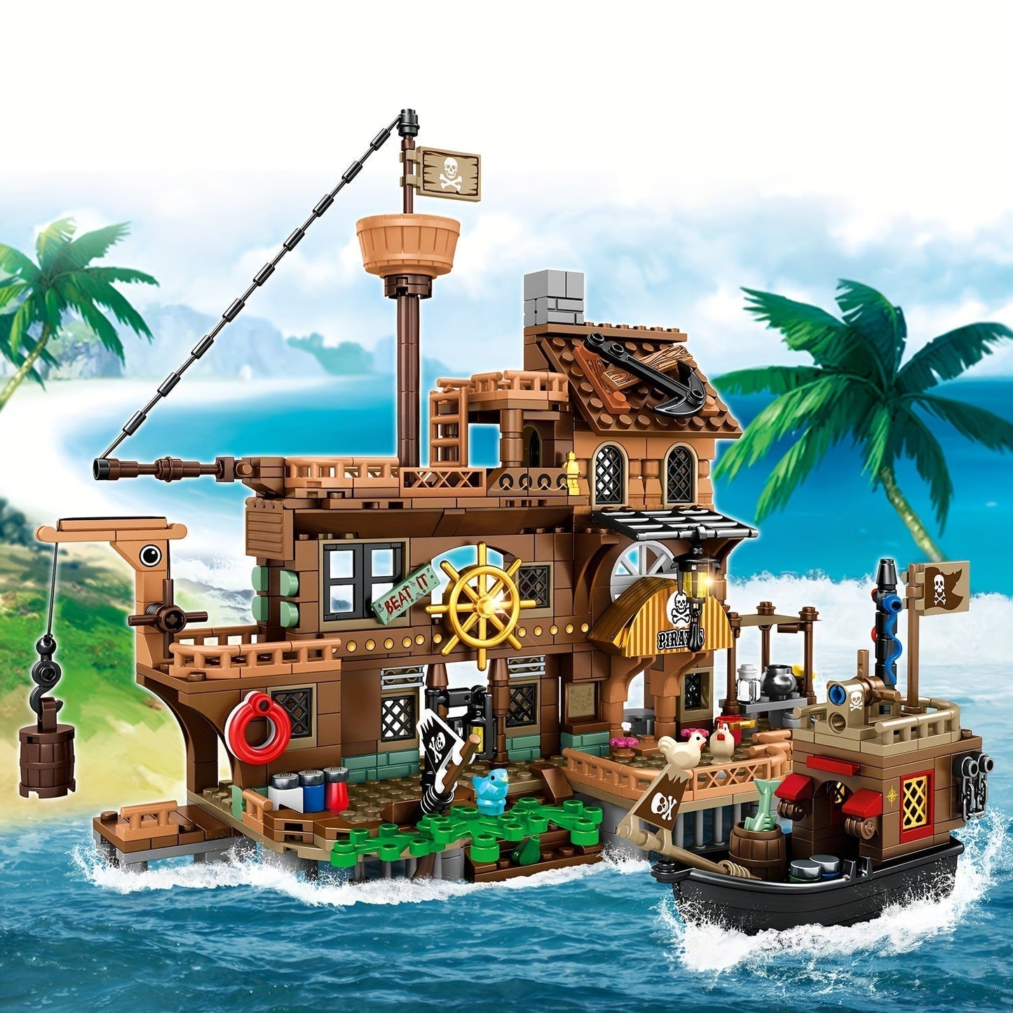 PirateQuest Castle | Fun Kids Pirate Fort Building Set