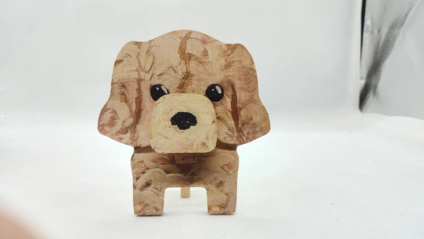 Wooden Animal Glasses Holder