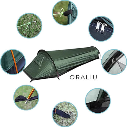 Portable 1-Man Water Resistant Camper Tent – Easy Setup