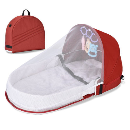 Portable Baby Bed with Mosquito Net and Canopy - Fesara
