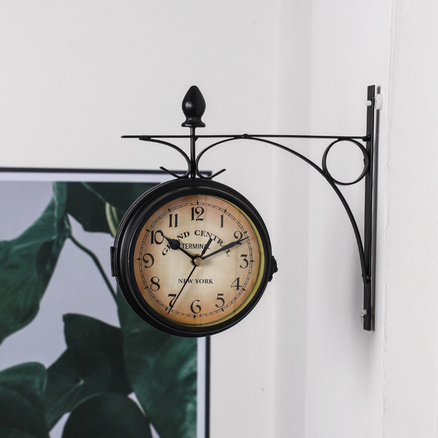 Large Modern Dual Face Wall Clock