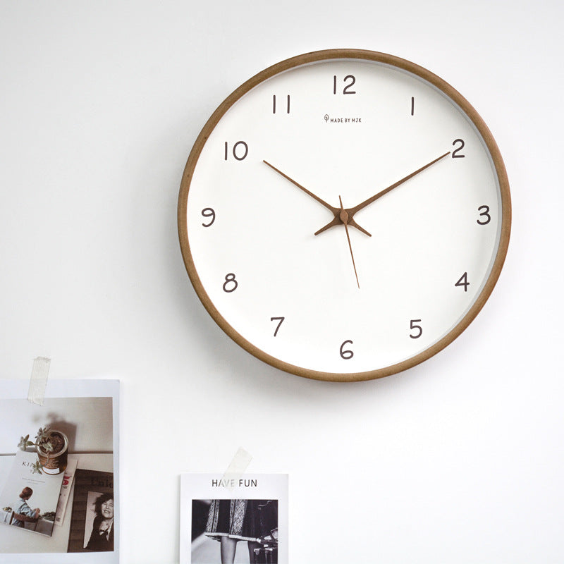 Natural Wooden Wall Clock