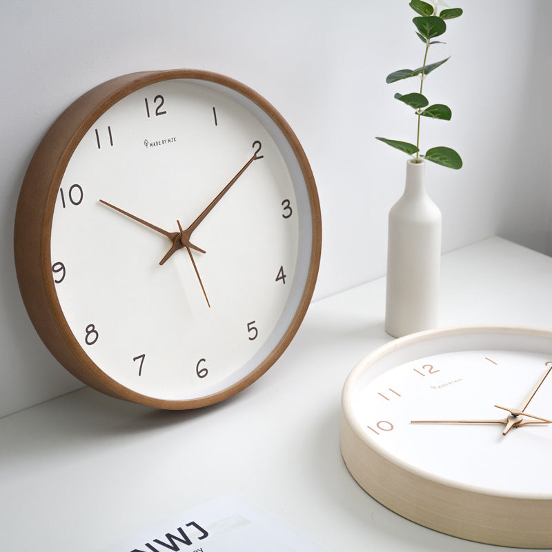 Natural Wooden Wall Clock