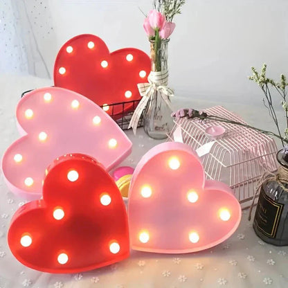 Lovely Heart Shaped Table Lamp