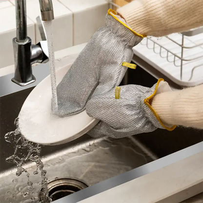 Durable Grip Cleaning Gloves - 2 Pack