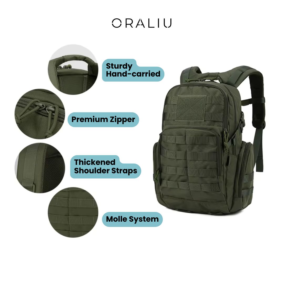 Durable Outdoor Backpack - Waterproof Hiking Rucksack with Pockets
