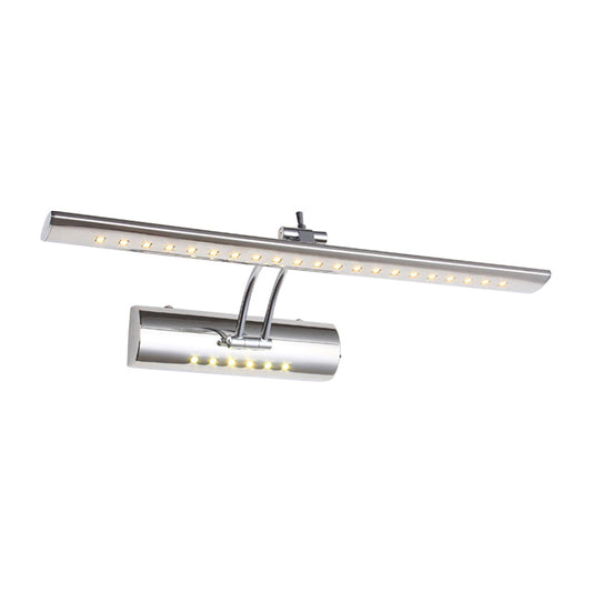 Sleek Linear LED Wall Lamp in Silver Finish - Fesara