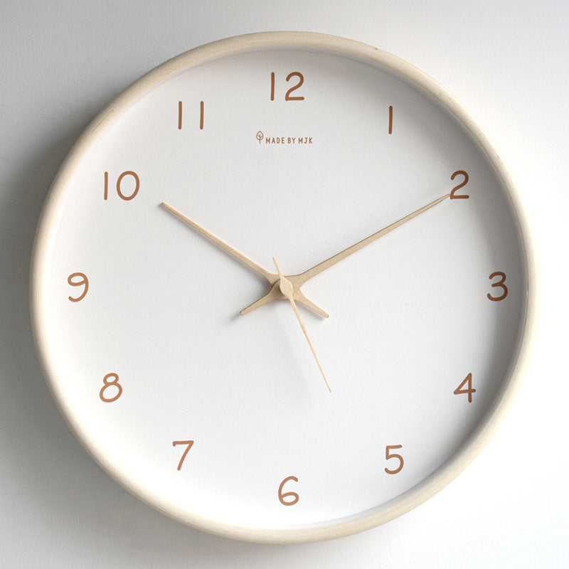 Natural Wooden Wall Clock - Fesara