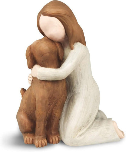Adorable Dog Angel Decor Figurines