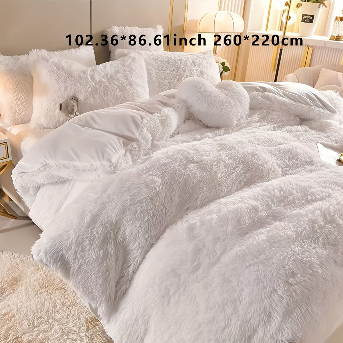 Soft Plush Velvet Duvet Cover Set for Cozy Bedding