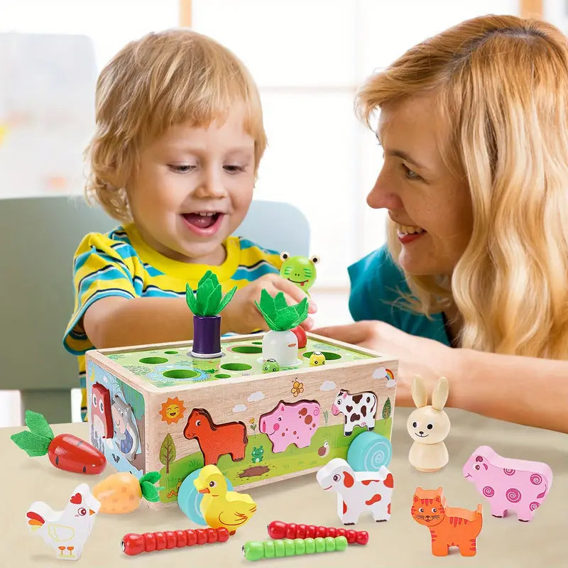 Fun Wooden Learning Block Toy