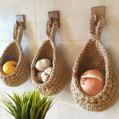 Natural Woven Basket for Fresh Produce Storage