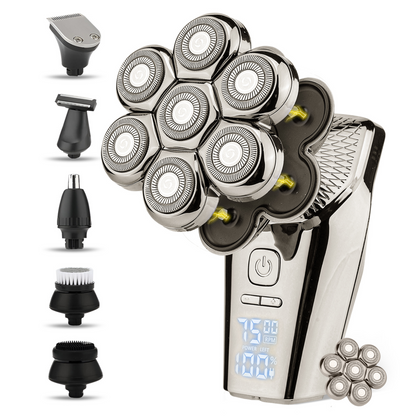 Close Shave Pro - Deluxe Electric Head Razor with Spare Blade - Fesara