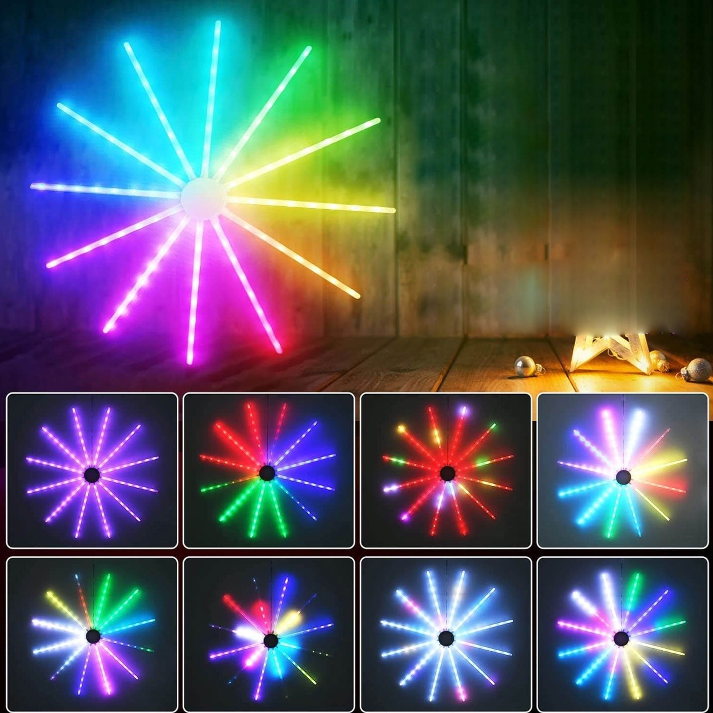 Colorful RGB Fairy Windmill LED String Lights