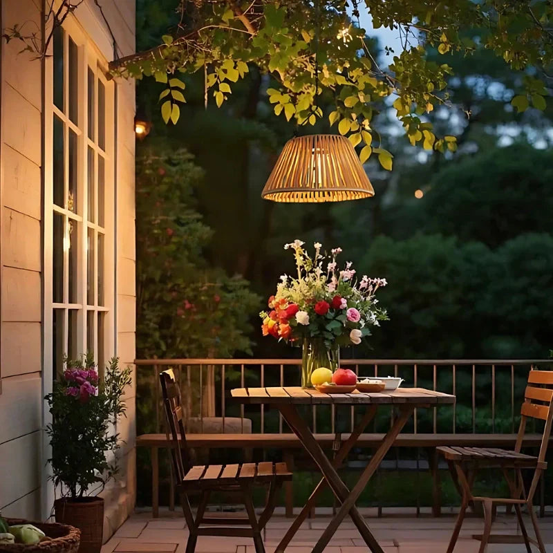 Outdoor Solar Powered String Lantern