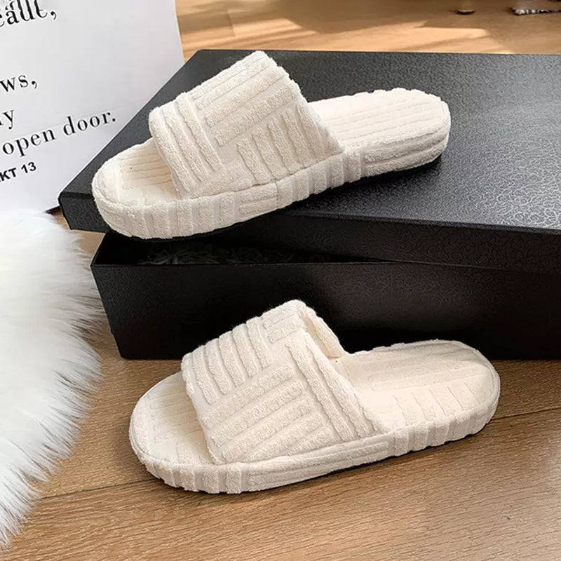 Plush Fuzzy Slippers for Home