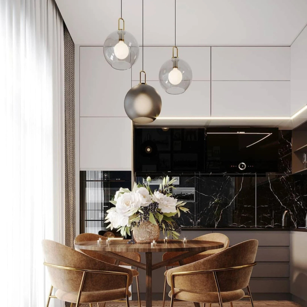 Stylish Glass Pendant Light for Dining Kitchen