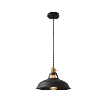 Retro Chic Metal Pendant Lamp for a Warm Glow