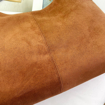 Luxurious Suede Crossbody Bag with Extra Storage