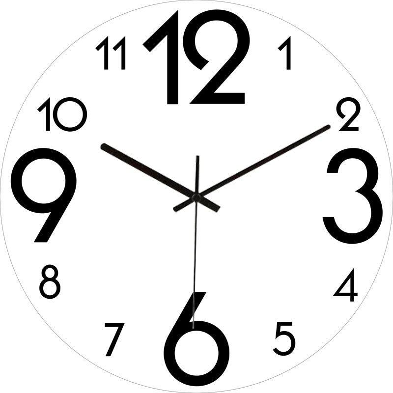 Modern Slim Large Wall Clock