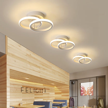 Modern Black LED Ceiling Lamp