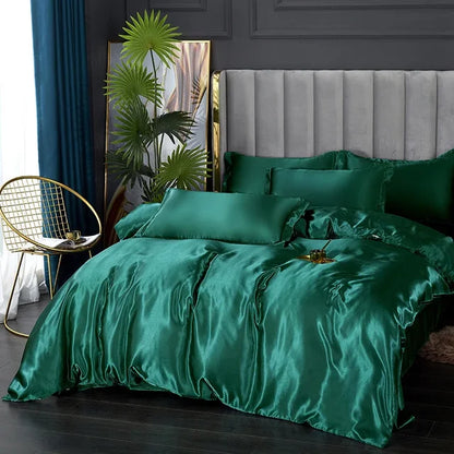 Soft Silk Bedding Set - Elegant Satin Sheets