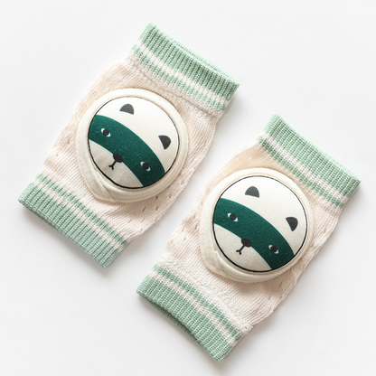 Soft Baby Crawling Kneepads with Grip Protection