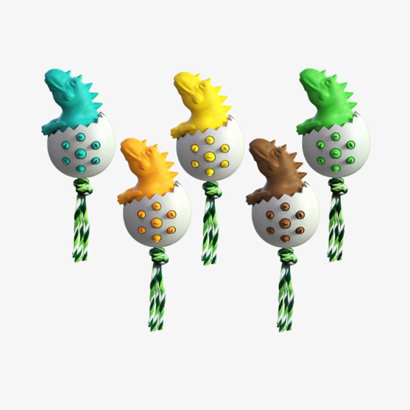 Fun Dino Shaped Dog Chew Toy
