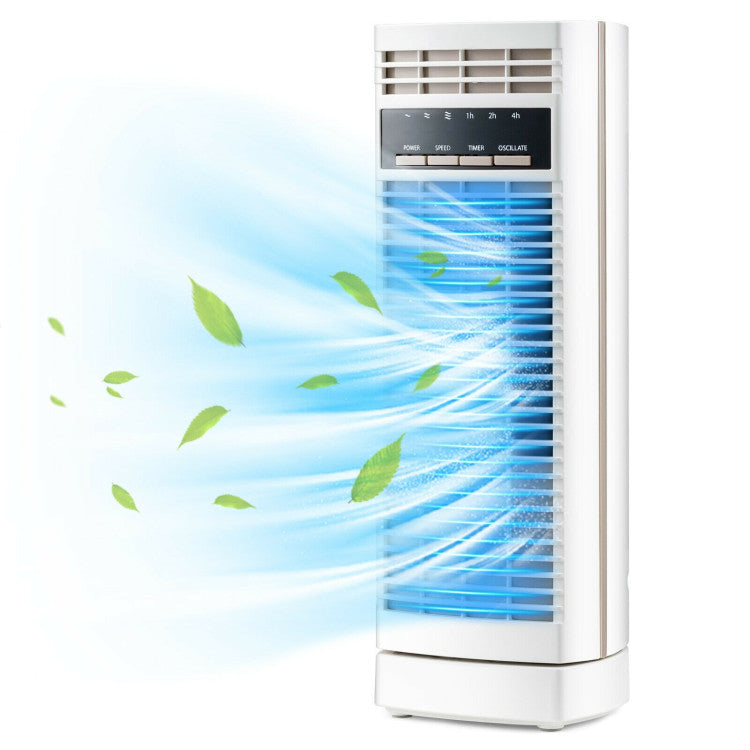 Compact Quiet Office Tower Fan with Adjustable Settings - Fesara