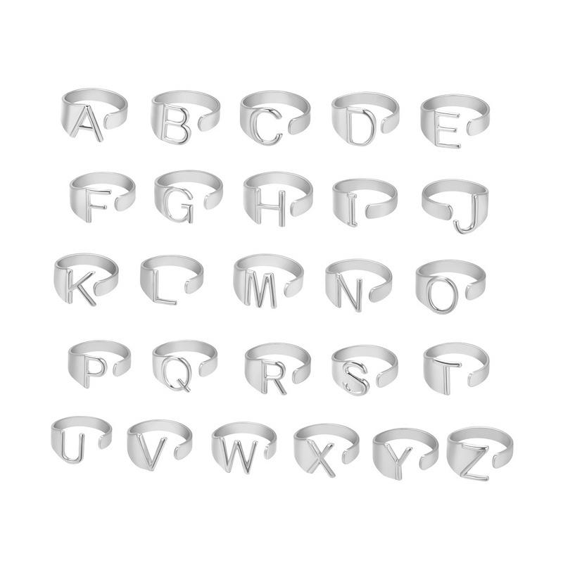 Personalized Alphabet Letter Ring