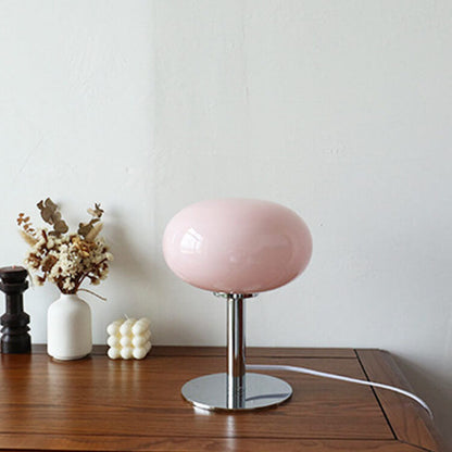 Classic Antique Circular Glass Desk Lamp