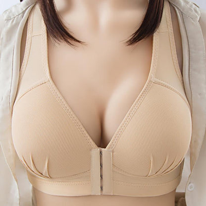 Full Figure Easy Close Stretch Push Up Support Bra