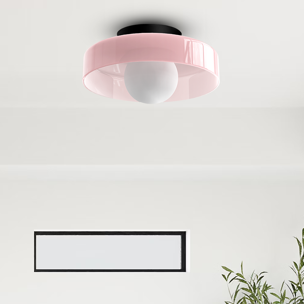 Stylish Round Glass Light Fixture