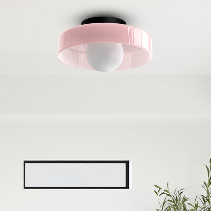 Stylish Round Glass Light Fixture