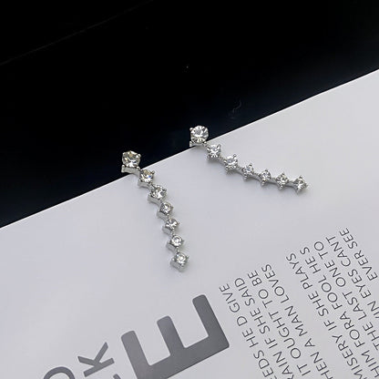 Luxurious Diamond Solitaire Earrings