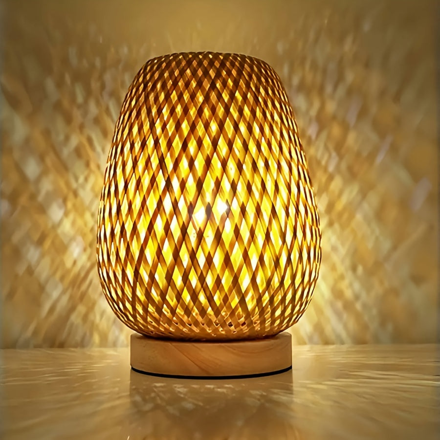 Rustic Chic Bedside Table Lamp - Fesara