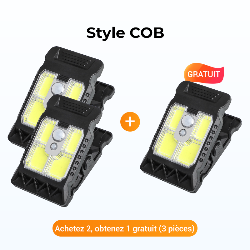 Bright Solar Powered Clamp Lights