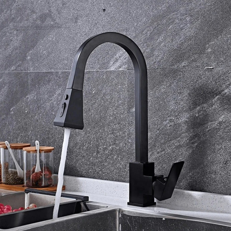 Contemporary Swing Kitchen Faucet – Sleek Stainless Steel Mixer Tap