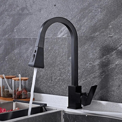 Contemporary Swing Kitchen Faucet – Sleek Stainless Steel Mixer Tap