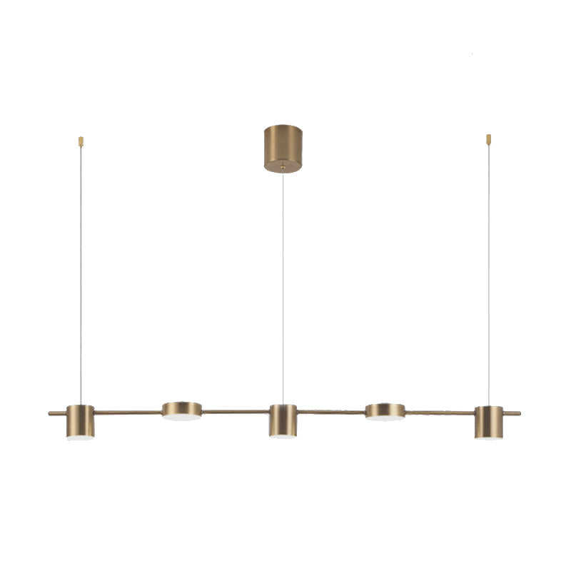 Metallic Modern Drum Pendant Lighting