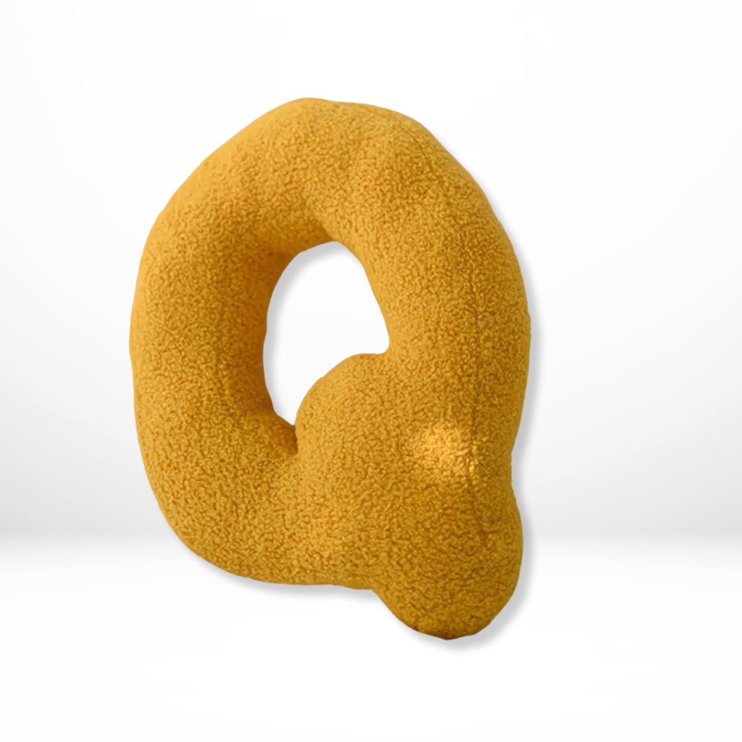 Soft Velvet Letter Pillow With Alphabet A-Z