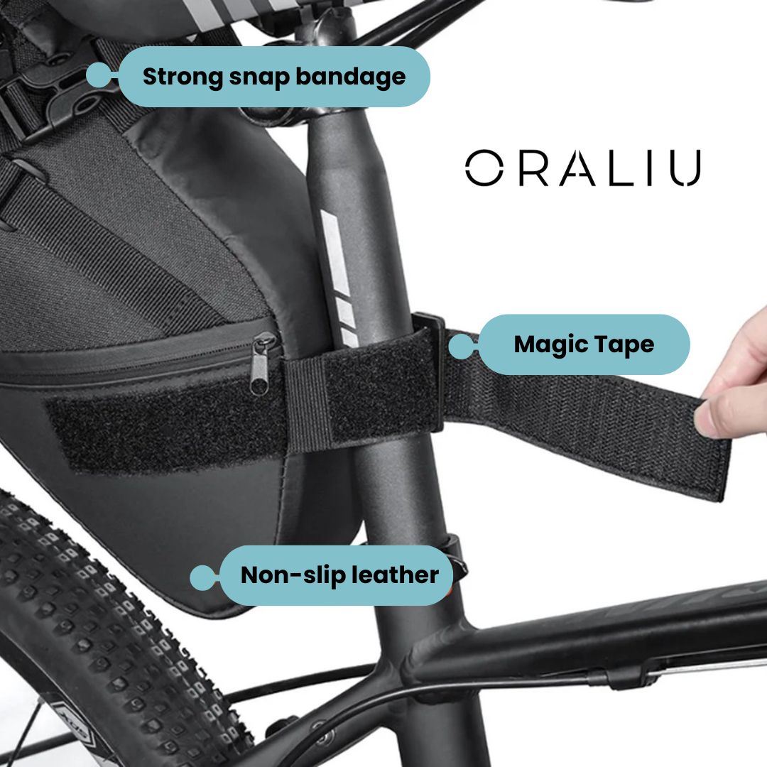 Waterproof Cycling Saddle Bag - 10L Lightweight Bike Pouch