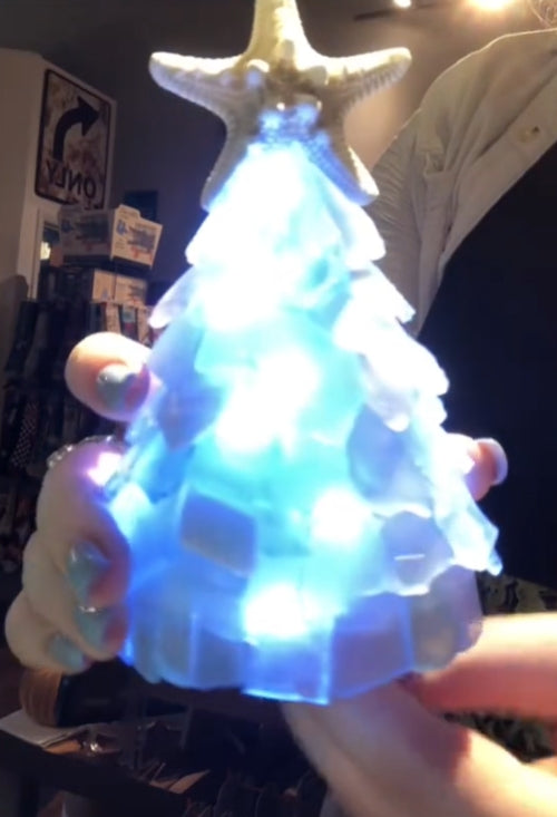 Unique Handcrafted Sea Glass Christmas Ornament