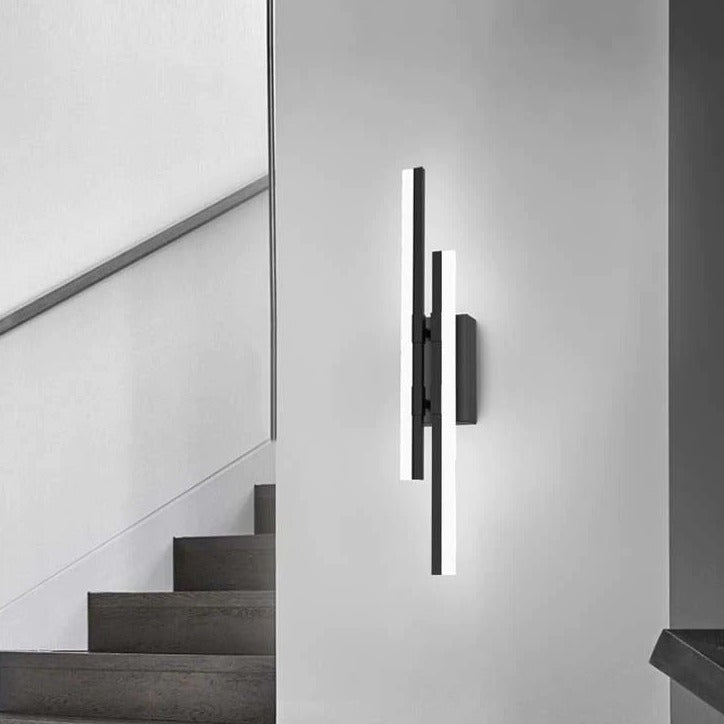 Slim LED Wall Light with Bright Vertical Stripes